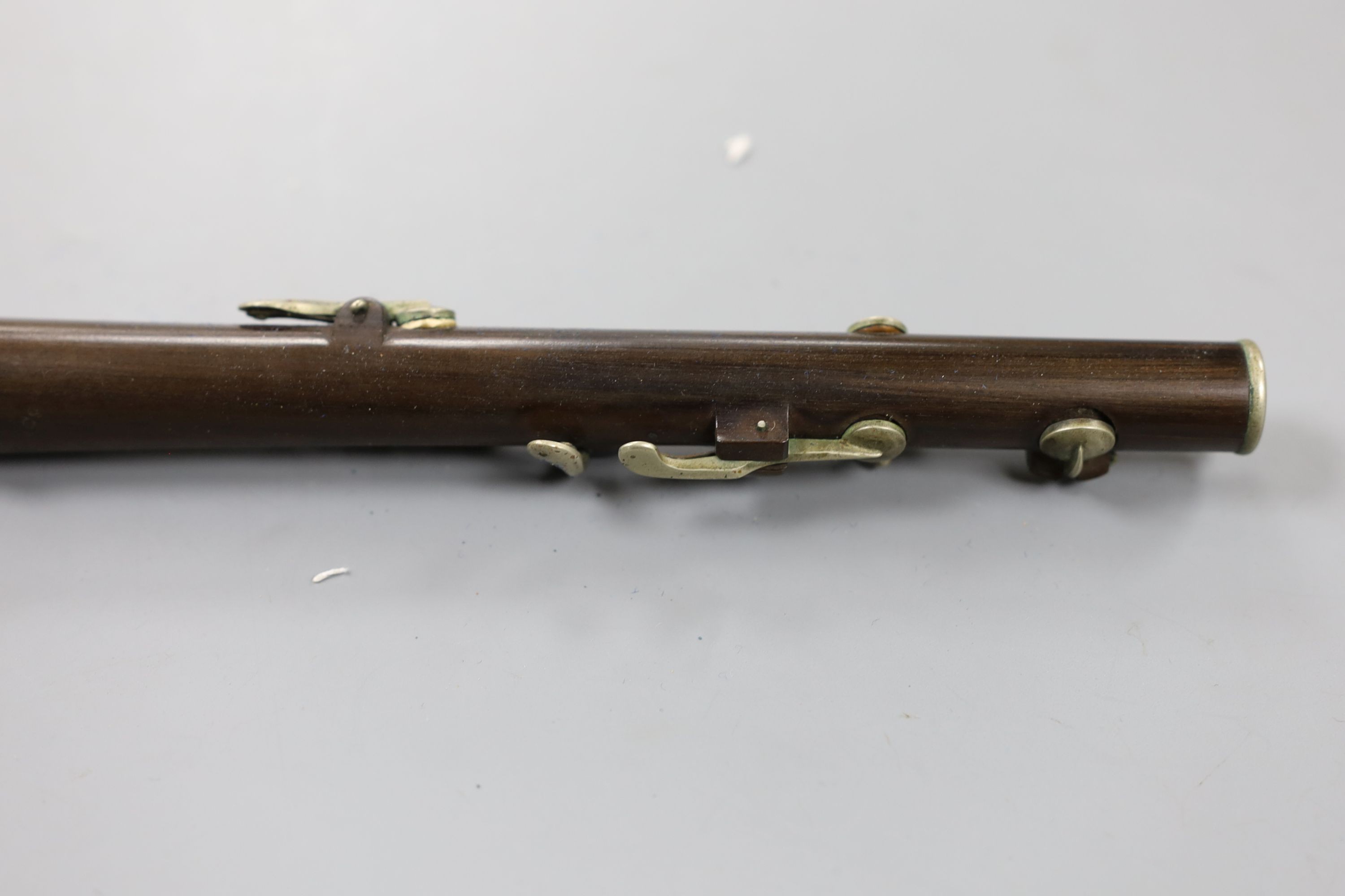 A Keith Prowse flute, 30cm, in original mahogany case